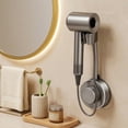 thumbnail image 4 of Blow Dryer Wall Bracket, Hands Frees Adjustable Holder, 360 Rotating Hair Dryer Stand with Sturdy Build, Bathroom Accessory with Space Saving Style, Home Dorm Hotel Organizer for Girlfriend, 4 of 7