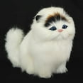 thumbnail image 1 of Plush Simulation Cat Electronic Pet Doll Imitation Animal Toy with Meow Sound Function Children‘s Cute Pet Toy Model Christmas Gift, 1 of 7