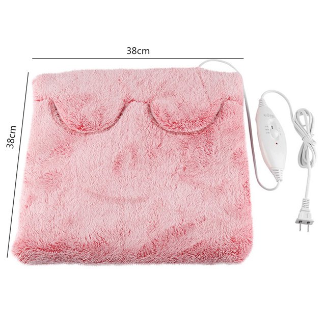 Almohadilla Térmica Para Pies Cojín eléctrico para pies, cómodo cojín calentador para el hogar (rosa roja) Hugtrwg Libre de BPA