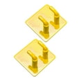 thumbnail image 1 of jinwen 2Pcs Badminton Racket Hooks Bedroom Stainless Steel Wall Mounted Racket Rack Yellow, 1 of 9