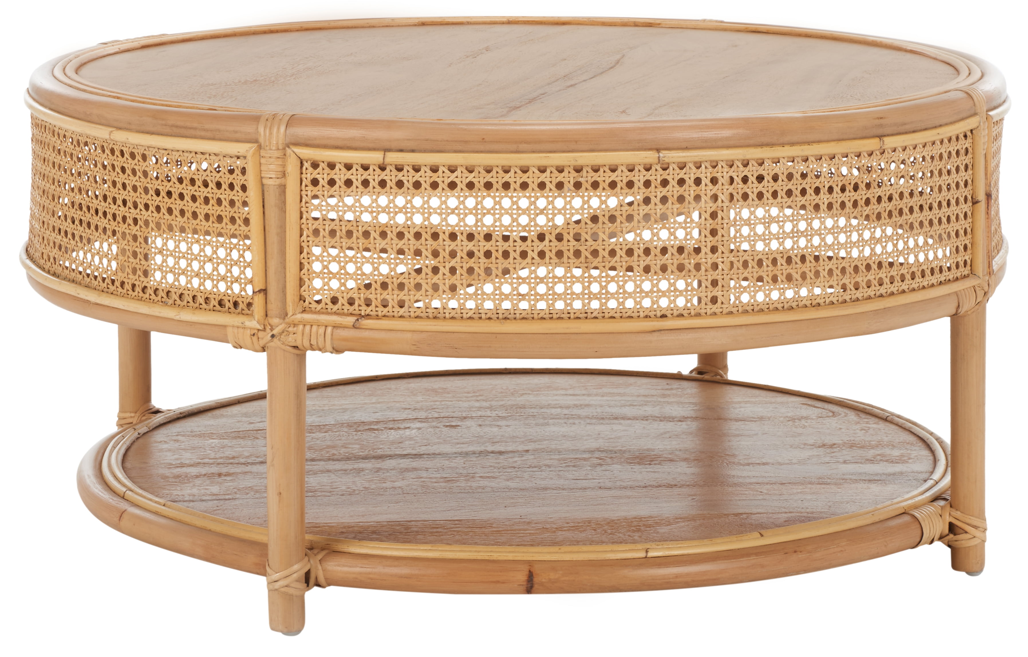 Safavieh Arvid Modern Storage Rattan Coffee Table, Natural