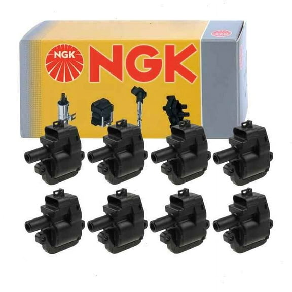 8 pc NGK Ignition Coils compatible with Chevrolet Suburban 2500 8.1L V8 2001-2002