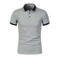 thumbnail image 5 of High Quality Cotton Summer New Men's Short Sleeve Polo Shirt Vintage Fashion Short Sleeve Solid Color Top Business Casual Style, 5 of 6