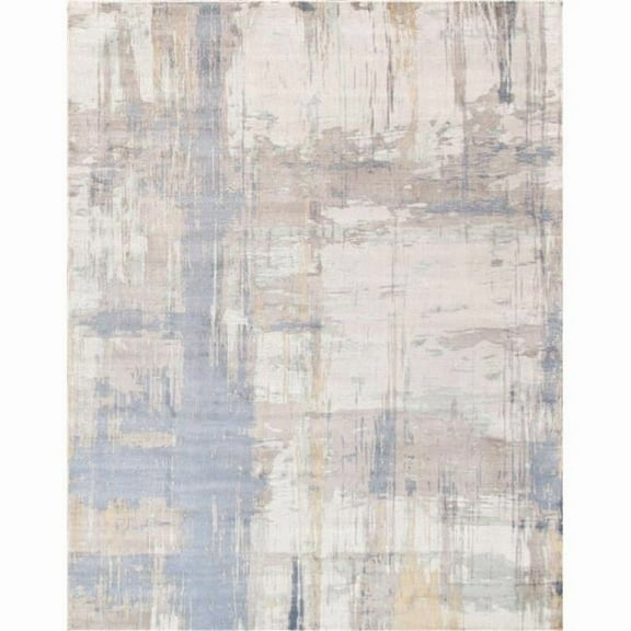 Pasargad Home PEL-17 8x10 Pasargad Home Modern Collection Hand-Loomed Bamboo Silk & Wool Area Rug- 8' 0' X 10' 0'