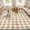 Cream Khaki, variant on GENIMO 5'x7' Area Rug, Machine Washable Playful Animal Floral Rug with Non Slip Backing for Bedroom, Nursery, Living Room, Beige and White