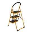 thumbnail image 5 of SALE CLEARANCE 3 Step Ladder, Folding Step Stool for Adults with Handle, Lightweight, Perfect for Kitchen& Household, 500lbs Capacity Sturdy Steel Ladder, 5 of 9
