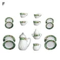 thumbnail image 2 of Walbest Doll House Miniature Mini Ceramic Tea Set Model, Dollhouse Food Play Scene Model Fairy Garden Decor Ornaments, 2 of 7