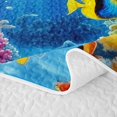 thumbnail image 5 of Erosebridal Marine Animal Dolphins Turtles Twin Quilt Set for Boys Girls,Sea Wildlife Twin Coverlet Set Teens, 5 of 7