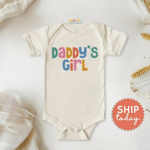 Daddy'S Girl Onesie For, Fathers Day Baby Girl Outfit, Daddy'S Girl Baby Bodysuit, Daddy'S Girl Romper For Infant, Cute Baby Onesie, BABY BODYSUIT LAT 4424