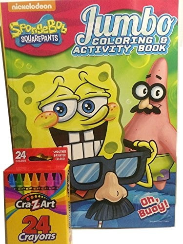 Download Spongebob 2pc Jumbo Coloring & Activity Book and Crayons ...