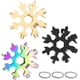 thumbnail image 1 of Juego de destornilladores Phillips 18 en 1 multiherramienta de copo de nieve de 3 piezas, llavero de acero inoxidable, herramienta diaria para viajes al aire libre, campamentos y aventuras, 1 of 6