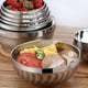 thumbnail image 3 of Korean Stainless Steel Salad Rice Bowl Multifunctional Cooking Basin Noodle Kimchi Bowl Kitchen Round Silver Food Ramen Bowl, 3 of 5