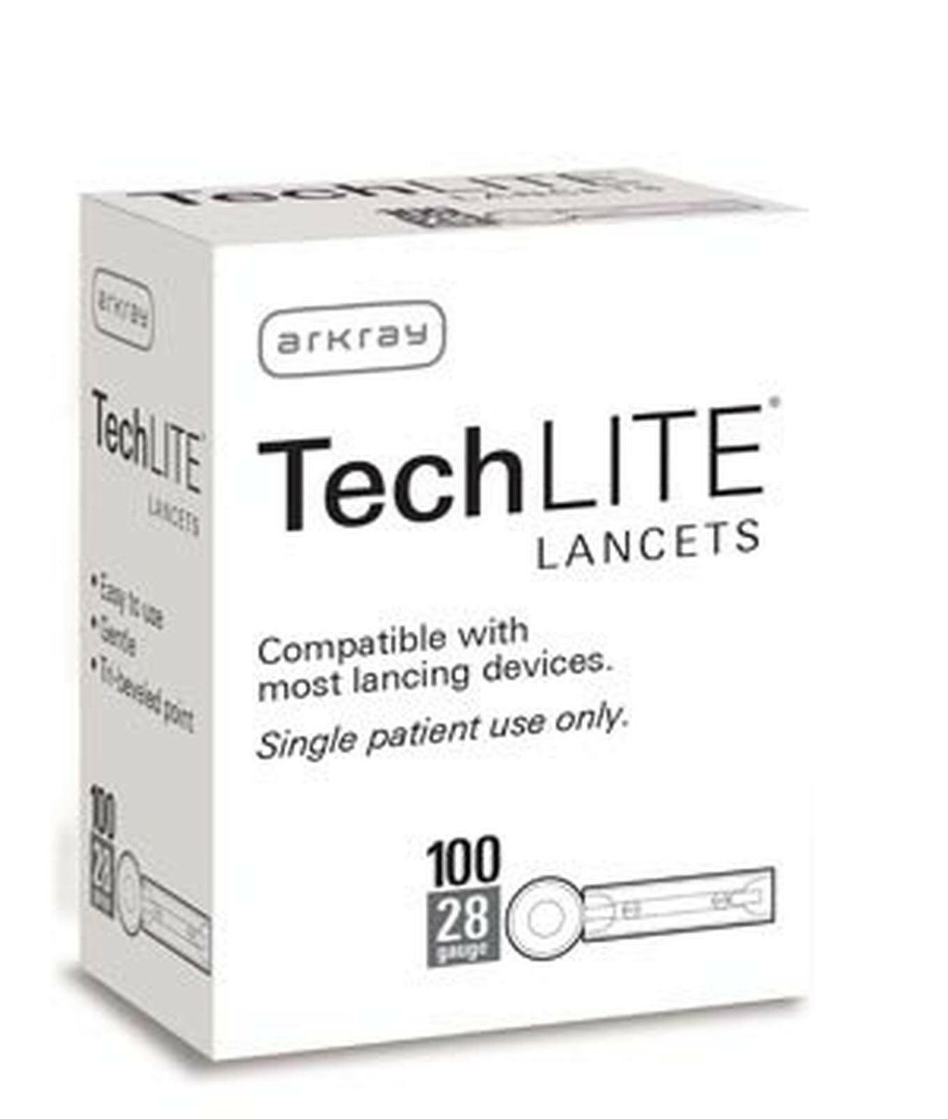 Arkray Techlite Lancets Lancet, 28G, 100/Bx