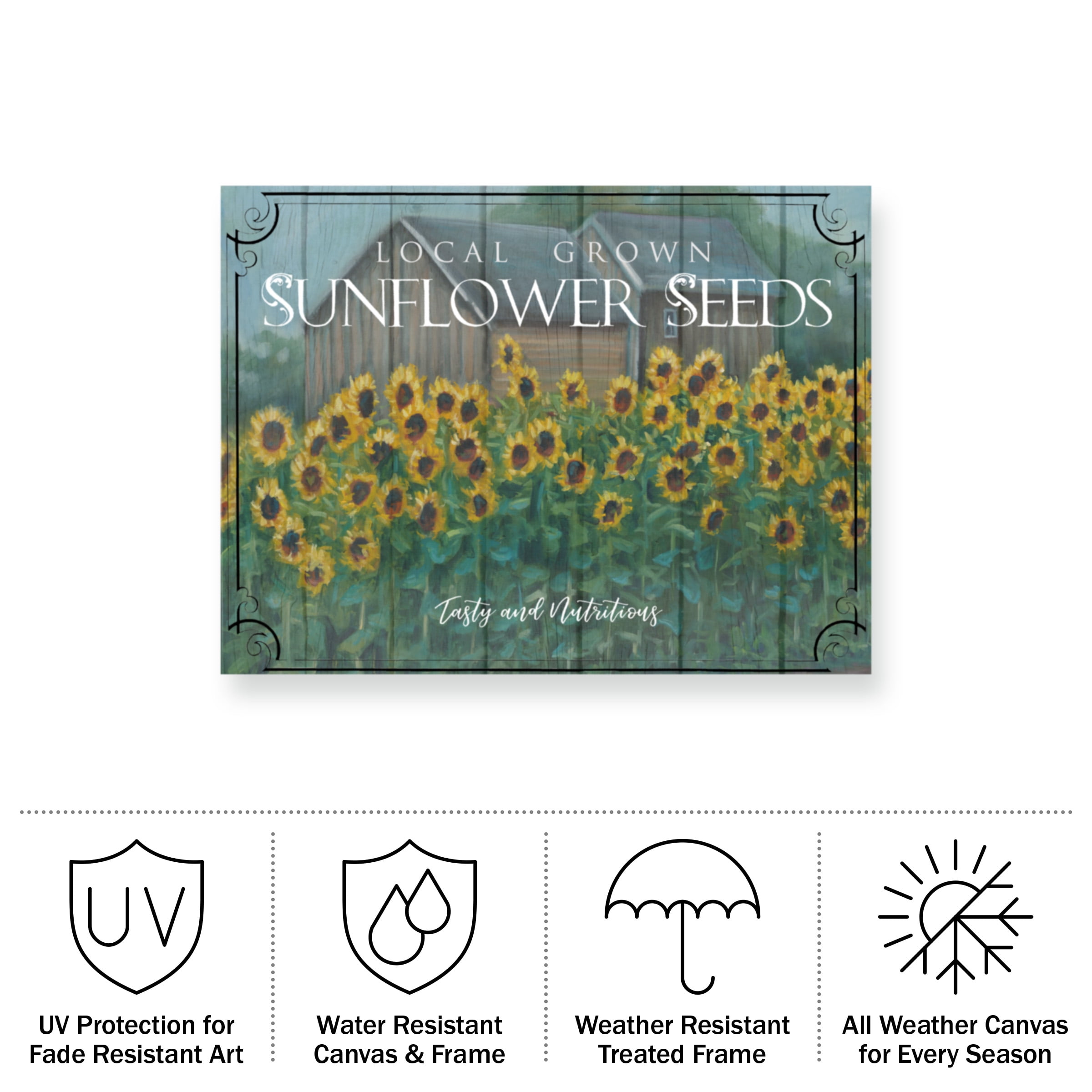 Marnie Bourque 'Sunflower Seeds' Outdoor Canvas