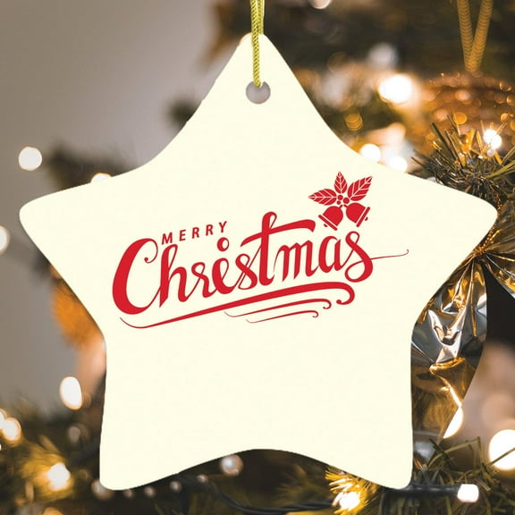 Vintage Christmas Ornament, Merry Xmas