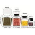 thumbnail image 3 of Airtight Food Storage Containers 4600ml Kitchen Pantry Organization Plastic Canisters for Dry Goods Snacks 4-Piece Set, 3 of 9