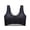 Black, variant on 1pcs Women Lace Plus Size Bra Basic Anti Sagging Thin Vest With Padded Female Brassier Lady Ice Silk Seamless Comfort breath Bra,2XL (50-60kg),Khaki