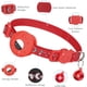 thumbnail image 2 of Collar Airtag para gatos rojo, collar reflectante para gatos con cierre de seguridad, con soporte para Airtag impermeable, adecuado para gatitos y perros pequeños, ajustable de 20 a 33 cm., 2 of 5