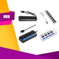 thumbnail image 4 of High Speed 4/7 Port USB Hub Power on/off Switch Expander PC Notebook Laptop Multiple Converter Adapter Splitter, 4 of 9