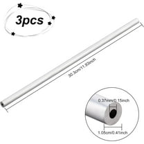 3 pc Custom Aluminium Round Tube Silver 303x10.5mm Hole: 3.7mm