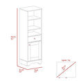 thumbnail image 5 of Boahaus Dauphin Tall Linen Cabinet, Gray, 5 of 6