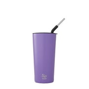 S'ip by S'well Vacuum Insulated Stainless Steel Takeaway Tumbler, Purple Rock Candy, 24 oz