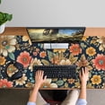 thumbnail image 4 of Long Mouse Pads for Desk,Pioneer Flower Floral Print Pattern Desk Mats on Top Of Desks, Desk Mouse Pad Extra Large with 3mm Non-Slip Base and Stitched Edge for Gaming,Office,Work,Home 47.3"x23.6", 4 of 6