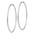 thumbnail image 2 of FB Jewels 14k White Gold Polished Endless 2mm Hoop Earrings, 2 of 3