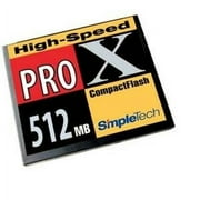 SimpleTech 512MB ProX High-Speed CompactFlash Card