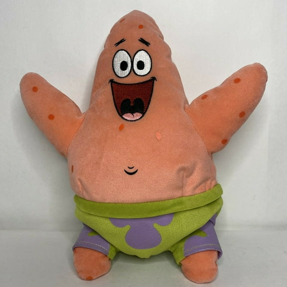 TY Beanie Buddy - PATRICK STAR (Spongebob Squarepants) (Medium - 12 inch) Plush