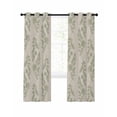 thumbnail image 7 of Green Botanical Blackout Curtains for Bedroom, Pastoral Elegant Spring Floral Rustic Thermal Insulated Kitchen Drapes with Grommets, Light Blocking Window Treatment, 2 Panels 27.5" x 39", 7 of 7