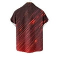 thumbnail image 6 of Arnsht (S-5XL) Big and Tall Men's Cotton Linen Shirts Lapel Button Down Short Sleeve Dress Shirt Casual Summer Shirt Tops Red XXXL, 6 of 6