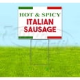 thumbnail image 1 of Hot Spicy Italian Sausage (18" x 24") Yard Sign, Includes Metal Step Stake, 1 of 6