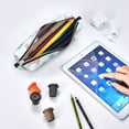 thumbnail image 7 of Cauagu Sea Turtle Print Leather Pencil Pen Case - Stationery Bag Portable Stationery Bag Big Capacity Pencil Pouch Cosmetic Organizer Bag for Men & Women, 7 of 7