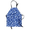 thumbnail image 1 of Anchor Apron Sea Anchor with Weird Modern Lines Marine Life Equipments Sailing Hope Image, Unisex Kitchen Bib Apron with Adjustable Neck for Cooking Baking Gardening, Azure Blue White, by Ambesonne, 1 of 3