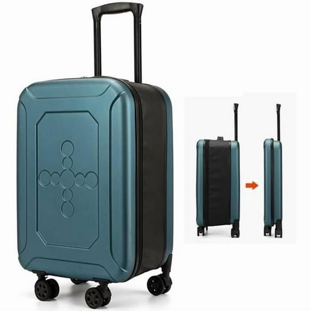 Valise Cabine Pliable - Marque - 52 cm - Polycarbonate - 4 Roues - Légère et Durable