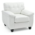 thumbnail image 3 of Glory Furniture Gallant Faux Leather Chair in White, 3 of 6