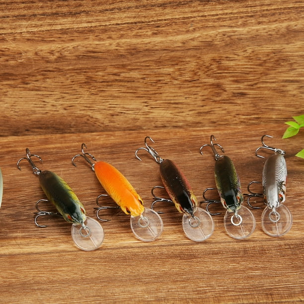 3D Fish Eye Fishing Lures Tackle, Minnow Fishing Bait, Artificial Fishing  Lures, Fish Tackle For Seawater/Freshwater 5 Color 8CM
