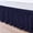 Navy Blue Solid, variant on Hotel Quality Dust Ruffle Bedskirt, Wrap Around Bedskirt with 12 Inch Tailored Drop, 100% Microfiber, Bedskirt for Adjustable Beds, Easy to fit & Soft-Navy Blue Solid, Twin-XL Size