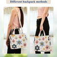 thumbnail image 4 of FORMRS Womens Corduroy Tote Bag Crossbody Shoulder Handbag with Pocket, Beige Retro Flower, 4 of 7