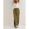 thumbnail image 4 of PUWEI Women's Wide Leg Pants Side Striped Drawstring High Waist Palazzo Sweatpants with Pockets, 4 of 7