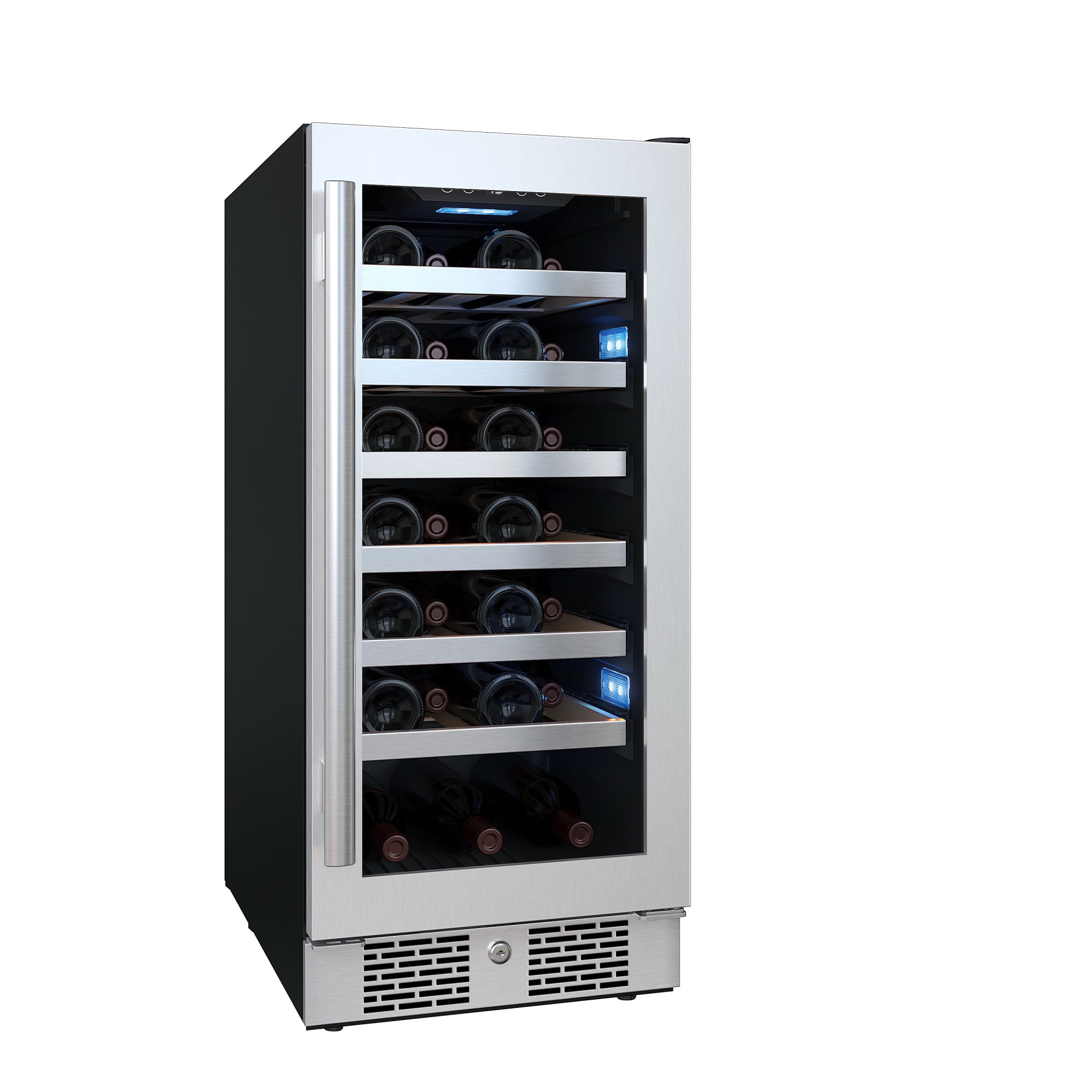 Avallon Awc152szrh 15" Wide 27 Bottle Capacity Single Zone Wine Cooler - Stainless Steel