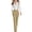 Khaki, variant on Dagugfen Women's Dress Pants Suspenders Trouses Straight Leg Regular Fitted Denim Pants Business Casual Pants