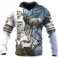 thumbnail image 4 of Sudadera con capucha para hombre con estampado 3D de animales de caza de ciervos y cazadores, jersey de manga larga de camuflaje a la moda para exteriores, 4 of 5