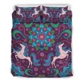 thumbnail image 1 of Juego de cama Escocia Unicornio y Flor Mandala Boho, 1 of 3