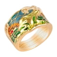 thumbnail image 3 of SHOWERORO Époxy en Forme de Grenouille Lotus Doré pour Femmes Lot de 1, 3 of 7