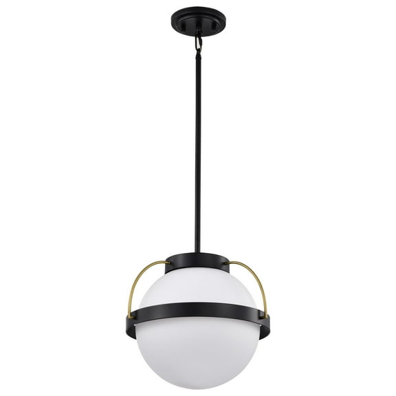 60/7775-Nuvo Lighting-Lakeshore - 1 Light Large Pendant-14.88 Inches Tall and 18 Inches Wide-Matte Black Finish    -Traditional Installation