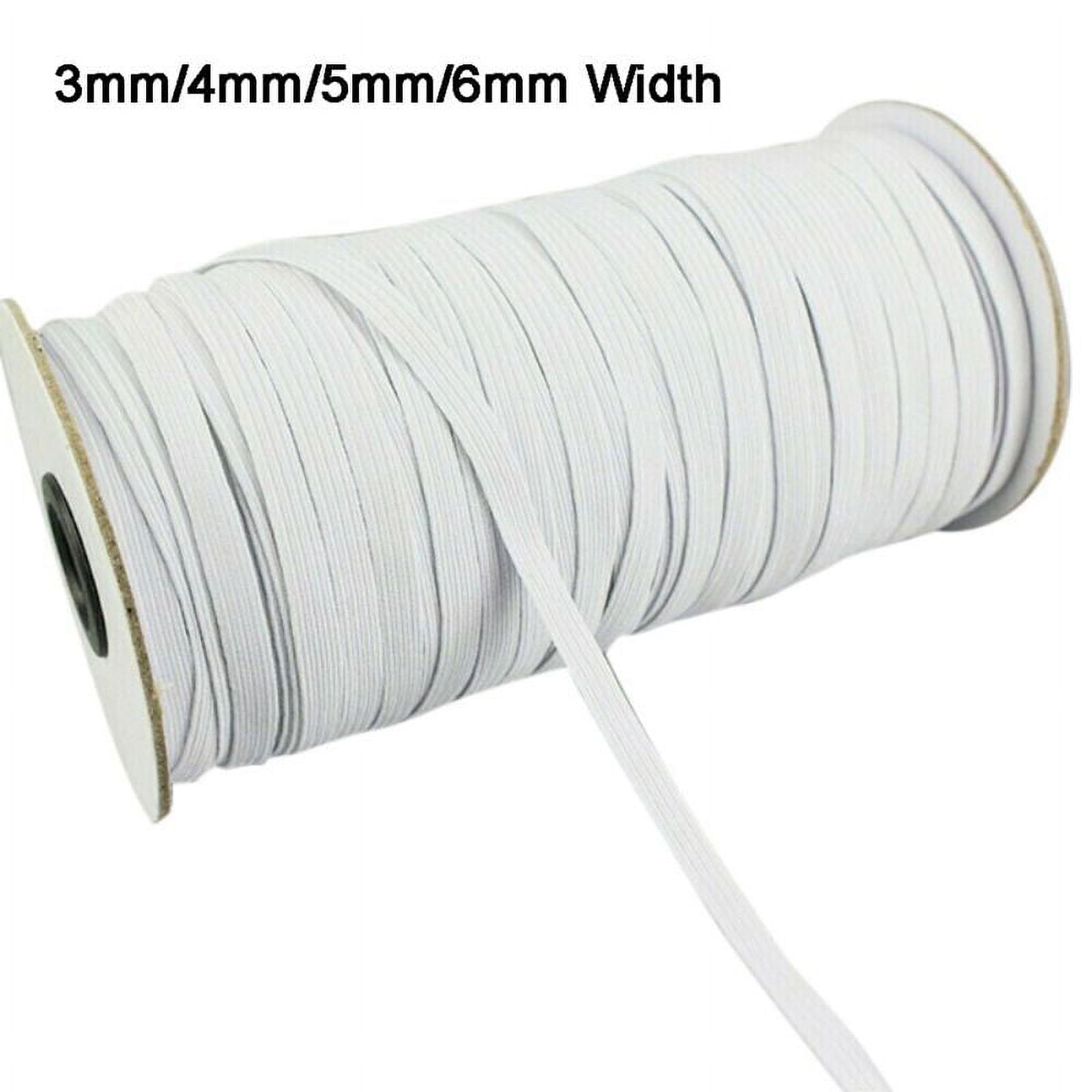 100 Yards White Yards Elastic Band 1/4 inch Elastic Cord Rope Sewing Crafts  DIY Mask Bedspread Cuff for Craft Mask Making - AliExpress