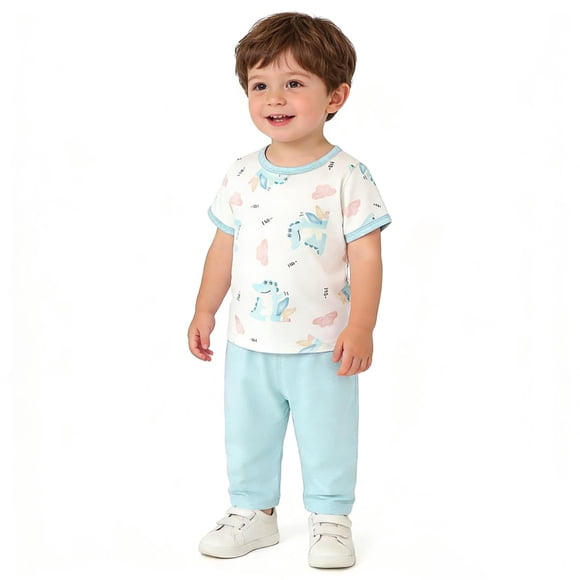 Conjunto de Pijamas Cortos Divididos Mujeres Verano Delgado Bebé Ropa Dividida Hecha de Tanto para Hombres Como Mujeres Ropa Recién Nacida con Aire Acondicionado Pijamas de Manga Corta Conjunto de Cu