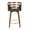 Charcoal Fabric/Walnut/Chrome, variant on LumiSource Cosi Fixed-height Counter Stool - Set Of 2